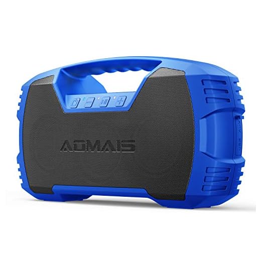 AOMAIS GO Bluetooth Speakers,Waterproof Portable Indoor/Outdoor 40W Wireless Stereo Pairing Booming Bass Speaker,40-Hour Playtime with 10000mAh Power Bank,Durable for Home Party,Camping(Blue)