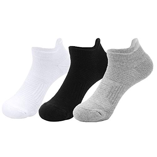 3 Paar Sportsocken für Damen & Herren Baumwolle Sneaker Socken Cover