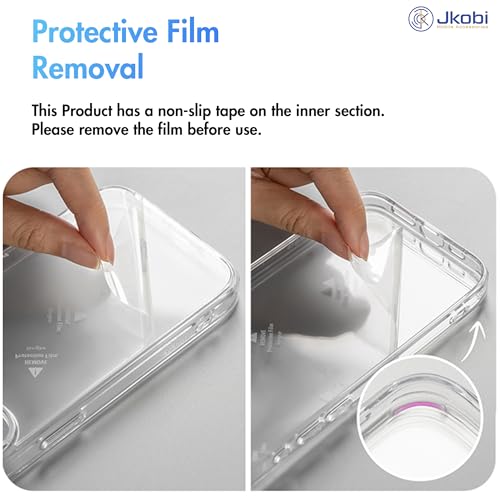 Image of Jkobi Plastic Back Cover Case for Vivo Y95 | Vivo Y93 | Vivo Y91(Hard Crystal Clear | Shockproof Bumpers | Transparent)