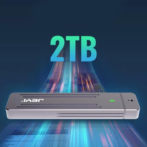 Caja externa SSD M.2 NVMe USB 3.2 rápida y portátil miniatura 3