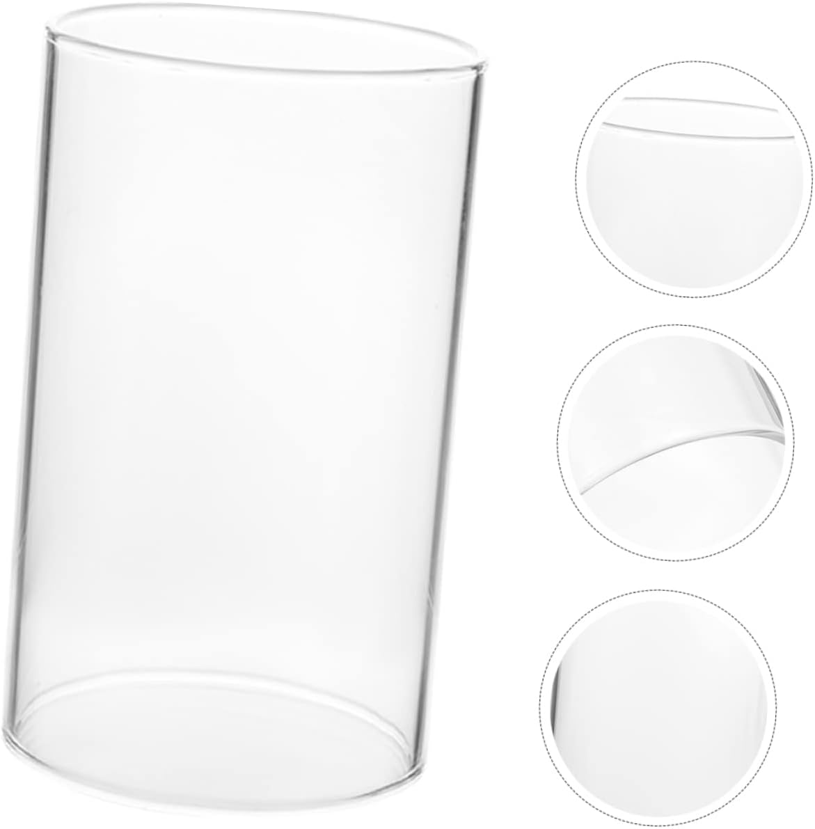 3pcs Windproof Candle Cover Hurricane Decorative Glass Shades for Candles