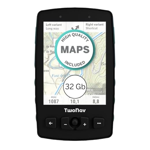 TwoNav Aventura 2 Plus, GPS portatile con schermo wide da 3,7 pollici, pulsanti e joystick per alpinismo, trekking o escursionismo con mappe incluse. Colore Turchese Blu