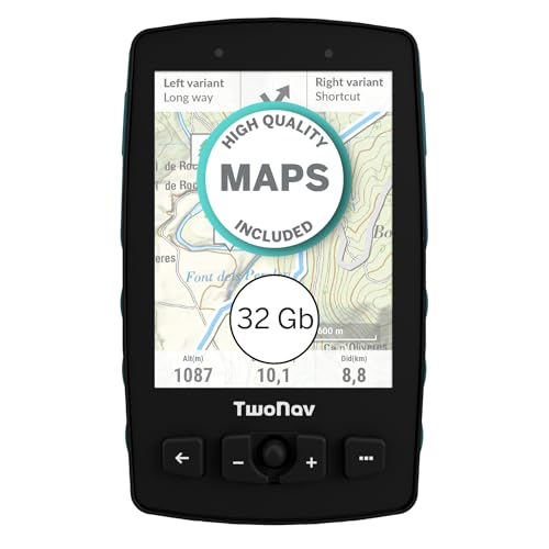 TwoNav Aventura 2 Plus Motor (32 Go) + Carte 5 Dalles de France IGN Top25, GPS navigateur on-Road et Off-Road avec écran 3,7 Pouces pour Moto, Voiture, 4x4, Quad