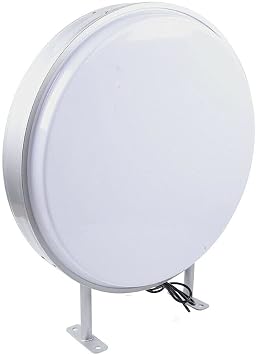 LED Double Sided Round Light Box Waterproof Wall-Mounted 24 Inch Display, Energy-Efficient White LED Sign for Stores & Businesses, Aluminum Alloy Frame