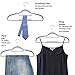 Plastic Hangers 50 Pack Heavy Duty Dry Wet Clothes Hangers with Non-Slip Pads Space Saving 0.2