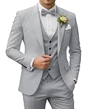 gilet court gris argent COSTUMES 3 PIÈCES——Ce costume 3 pièces ajusté pour homme comprend une veste à revers cranté à 2 boutons, un gilet assorti et un pantalon. Fabriqué à la main en polyester de haute qualité, confortable, doux, respirant et facile à laver. Disponible dans les tailles de XXS à 6XL. Il y a également des costumes personnalisés au choix.