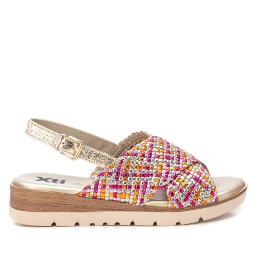 XTI - Sandalia Mujer Fucsia - Calzado Cómodo y Versátil - Moda casual - Modelo 14394702 (Talla 39)