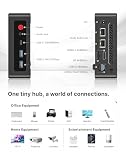 BOSGAME E4 Home-Office-Mini PC, Ryzen 5 3550H (do 3,7 GHz, lepszy od N150), 16 GB RAM DDR4, SSD NVMe 512 GB, Mini Komputer, potrójny ekran 4K, HDMI, USB-C, DP, podwójne LAN, Wi-Fi 5, BT 5.0