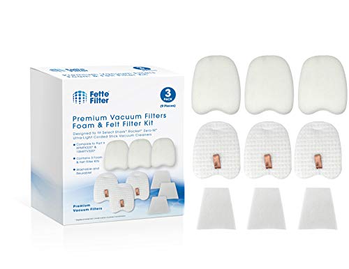 Fette Filter - Vacuum Filter Set Compatible with Shark Rocket Zero-M Ultra-Light Corded
