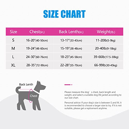 Heywean Dog Life Jacket Inflatable Safety Vest With Rescue Handle Waterproof Nylon Fabric Lightweight And Foldable Vest For Puppies Small Medium Large Dogs Swimming Summer Dog Vest #TOP1