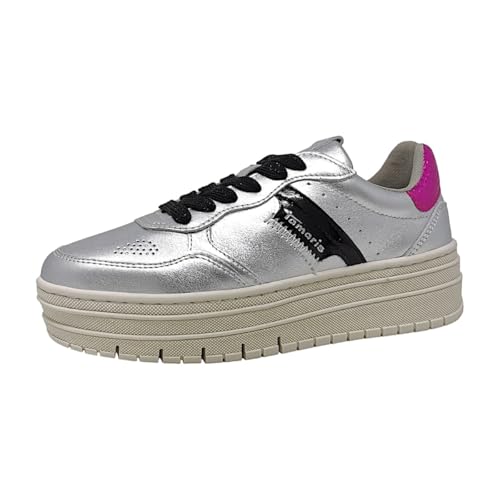 Tamaris M2377343 BasketFemme sneakers basses en toile et cuir