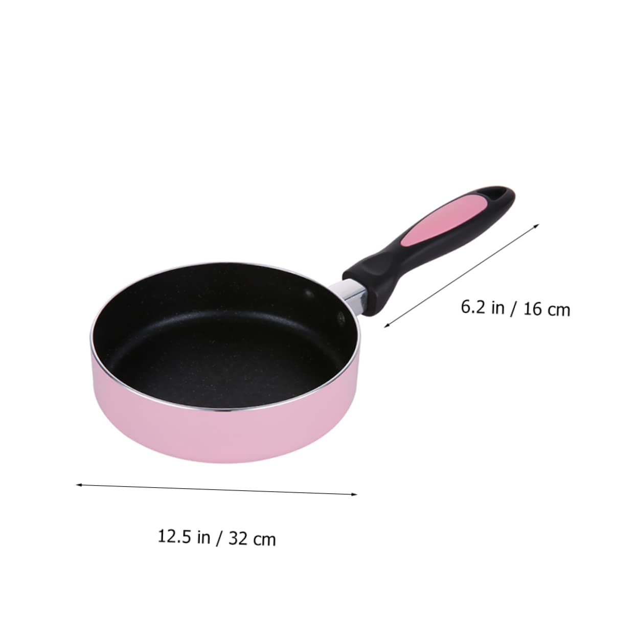 Mikinona Antihaftepfanne für Küche und Esszimmer für Induktions und Gasherde aus Aluminiumlegierung Rosa Antihaftpfanne 16cm Stabile Langlebigkeit Universalpfanne