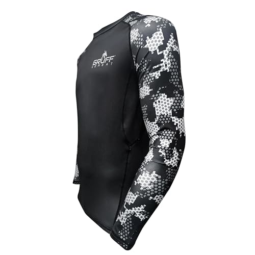 BJJ Rash Guards Grappling MMA Jiu Jitsu No Gi Shirt Fight Wear, Long Sleeves.2