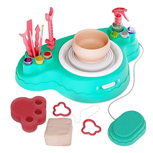 Dan&Darci Advanced Pottery Wheel Kit - Gifts for Girls & Boys Ages 8, 9, 10, 11, 12-14 Year Old - Best Teens DIY Toys. Top Arts & Crafts for Kids Tweens & Adults - Cool Teen Girl Birthday Gift