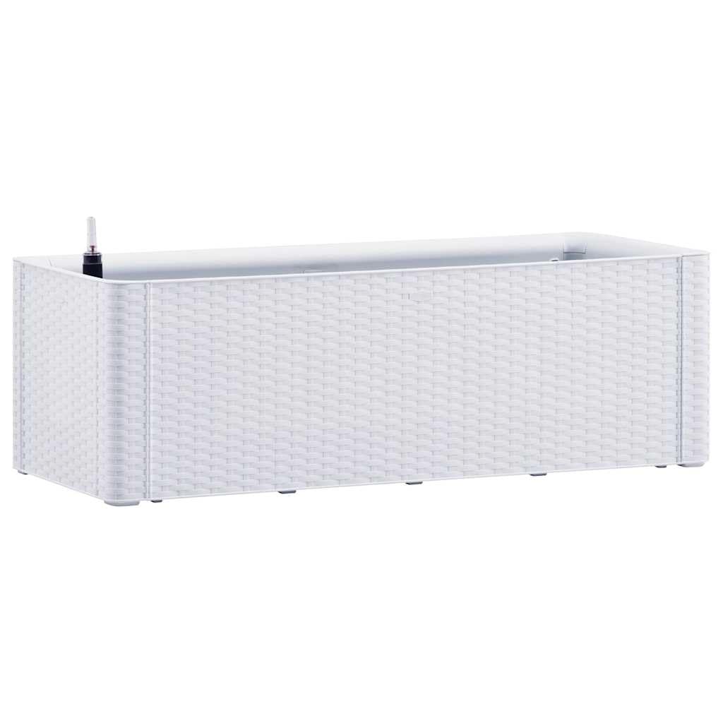 Jardinière surélevée auto-arrosage blanc 100 x 43 x 33 cm