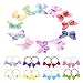 Produktbild FYHappy Schmetterlings-Haarspangen, bunte Schleifen, Haarbänder, Haar-Accessoires für Frauen und Kinder, hochwertiges Stoffmaterial, bequem, kein Ziehen an den Haaren