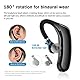 Bluetooth Headset Handy, Geräuschunterdrückung Headset Bluetooth 5.0 mit Mikrofon, Sprachassistent/Lange Gesprächszeit, Ultraleichter kabelloser Kopfhörer für Handys/Heimbüro/Business/Fahren/Gaming