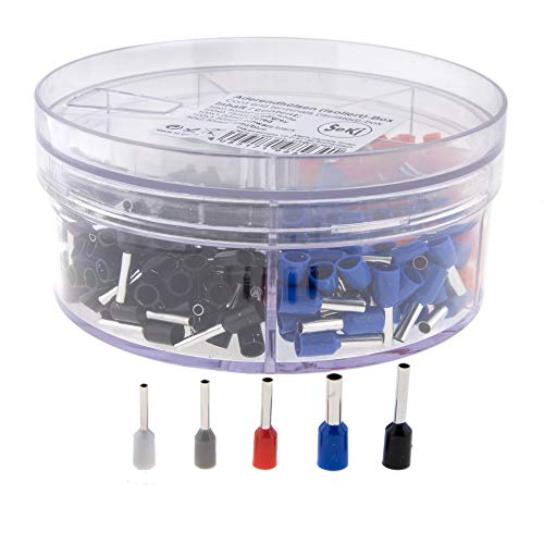 SeKi Wire End Ferrules Assortment Shaker Box Insulated 0.5-2.5 mm² - 400 Pieces - Image 3