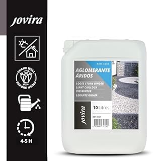 JOVIRA PINTURAS Liant Cailloux Résine pour Le compactage et la Fixation des agrégats. (10 Litres)