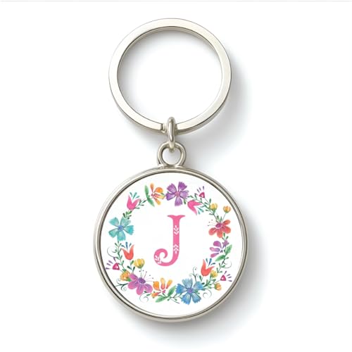 Image of magical gifts MG | Premium Alphabet & Initial Metal Keychain for Bags & Keys | Double-Sided | Personalized Initial Charm Keyring | Heavy-Duty Metal | Perfect for Gifting & Daily Use
