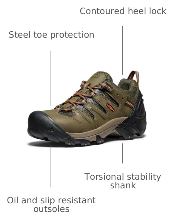 Image of KEEN Utility Men's Lansing Low Height Steel Toe Work Shoes