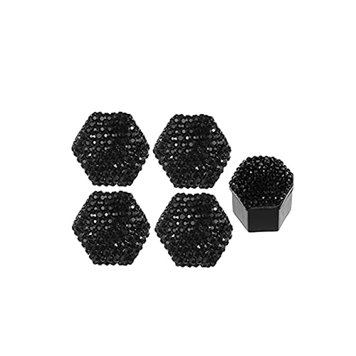 Zcargel Automobile Wheel Nut Cover, rhinestone Wheel Dust Screw Cap Car Wheel Lug Bolt Nut Cover Cap Rustproof Wheel Nut Cover Bling Car Accessory
