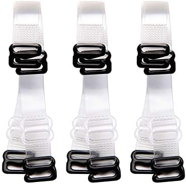 3Pairs Invisible Soft Clear Replacement Bra Shoulder Straps