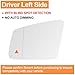 Senzeal Driver Side Heated Mirror Glass with Blind Spot Detection BLIS for Mercedes-Benz A B C E S Class W176 W204 W212 W221 CLA CLS GLA GLK -Left Side (No Auto Dimming)