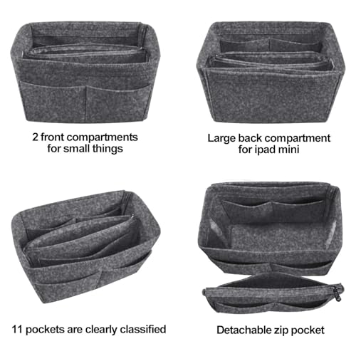 Image of Purse Organizer Insert, Handbag & Tote Organizer, Bag in Bag, Perfect for Speedy Neverfull and More