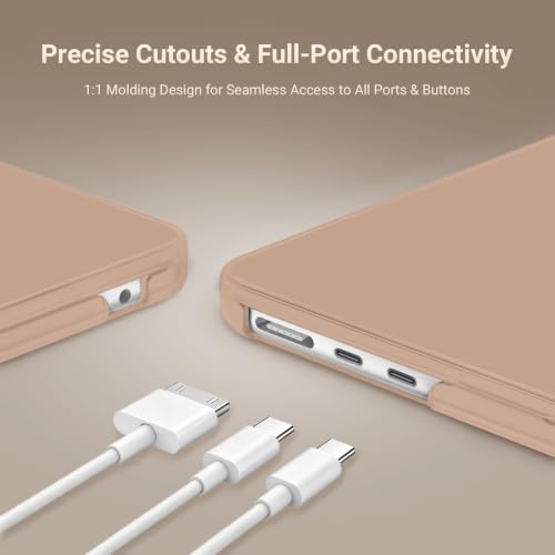 Image of MOSISO Compatible with MacBook Air 13 inch Case M5 2026 M4 2025 M3 M2 2024-2022 A3449 A3240 A3113 A2681,Hard Shell&Keyboard Cover&Screen Film&Pouch for MacBook Air 13.6 inch Case, Bronze Brown