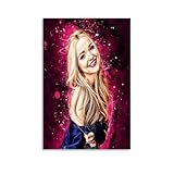 XDRALAX Dove Cameron Art Poster dcoratif sur toile pour salon, chambre  coucher, impression d'image moderne, dcoration de salle familiale, 30 x 45 cm