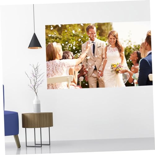 Écran de projection pliable intérieur extérieur avec tissu anti-plis