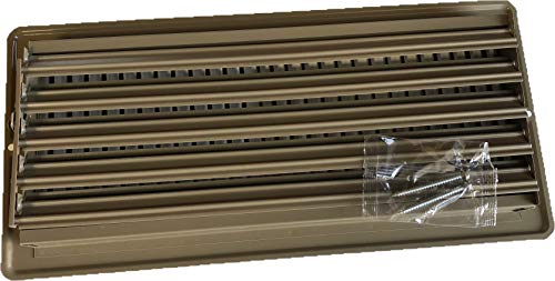 HBW RV and Home Brown Stamped Steel Floor Diffuser/Register with Damper 14" X 6" (Duct Opening Size) Outside Dimension 15.25"x 7.25" by HBW - Used condition - Image 2
