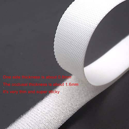 Image of Extremely Thin and Soft Strong Mini Clothes Hook and Loop Fasteners Sewing Type Back Without Adhesive Tiny Clothing Accessories DIY Handmade Materials (Beige, 0.62 inch /16mm)