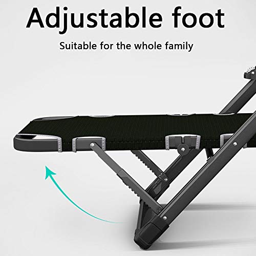 Chaise longue de jardin pliante et lit de camp portable multifonction - 6