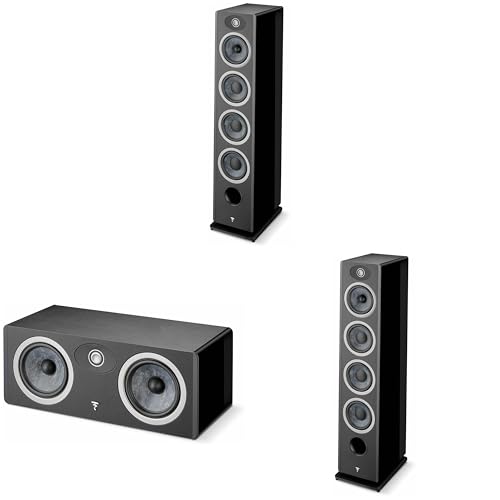 Image of Focal Vestia N3 Towers (Black) Pair Vestia Center Channel