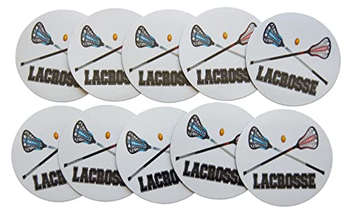 Imanes decorativos círculo lacrosse 10 uds negro blanco rojo azul miniatura 1