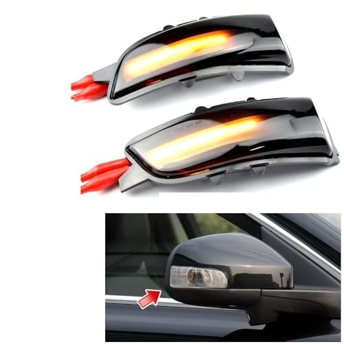 Señal giro lateral dinámica para espejo retrovisor S80 C30 S40 V50 2008-2010 3