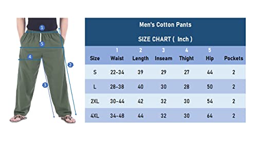 Candyhusky Men Casual Lounge Jogging Workout Yoga Pants Elastic Waist Drawstring Medium/Large, Black #TOP5