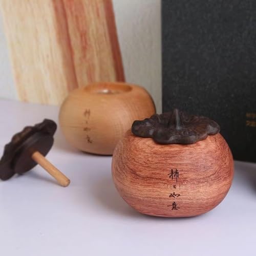 Difusor aromático eléctrico de madera forma caqui miniatura 5