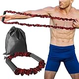 Archery Bow Trainer, 25 Lbs Archery Band Draw Exerciser Training, Rubber Strength Training Bands for Recurve Bow Compound Bow Shooting Beginner Experts