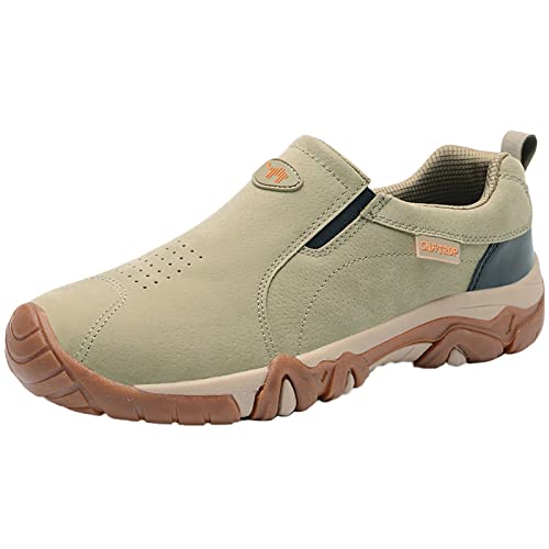 Zapatillas deportivas de ante suave para hombre, color negro, talla 9, Khaki, 38 EU
