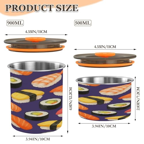 Envase Hermético de Acero para Café de 17 oz miniatura 2
