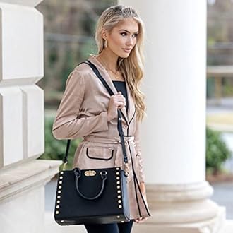 Dasein Purses and Handbags for Women Satchel Bags Top Handle Shoulder Bag Work Tote Bag With Matching Wallet