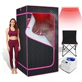 STEECA Portable Infrared Sauna Box for Home, Steam Sauna Tent with 1300W 3L Steamer, Full Body Relaxation for Indoor Use