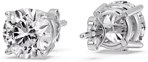 IGI Certified Solitaire Earrings 1/2-5 Carat 14K Gold Lab Grown Diamond Push Back Stud Earrings for Women Made In USA (E-F-G, VS1-VS2, 0.50-5 c.t.w) - Image 2