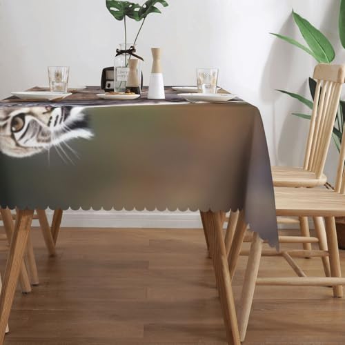 Nappe rectangulaire lavable Wild Bobcat anti-déversement chic - 4