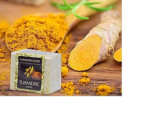 Passion Indulge Turmeric Handmade Bath Soap Pack of 1 (3 Soap, 100 Gram)