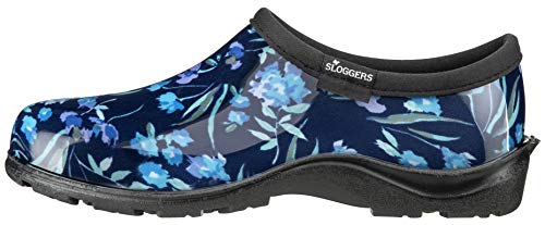 Sloggers 5119Fcbl11 Wo's Sz 11 Waterproof Comfort Shoe, Blue Fresh Cut Print #TOP5