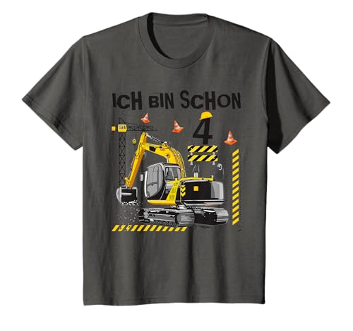 4 Geburtstag Junge Mädchen Baustelle Kran Bagger Geschenke...